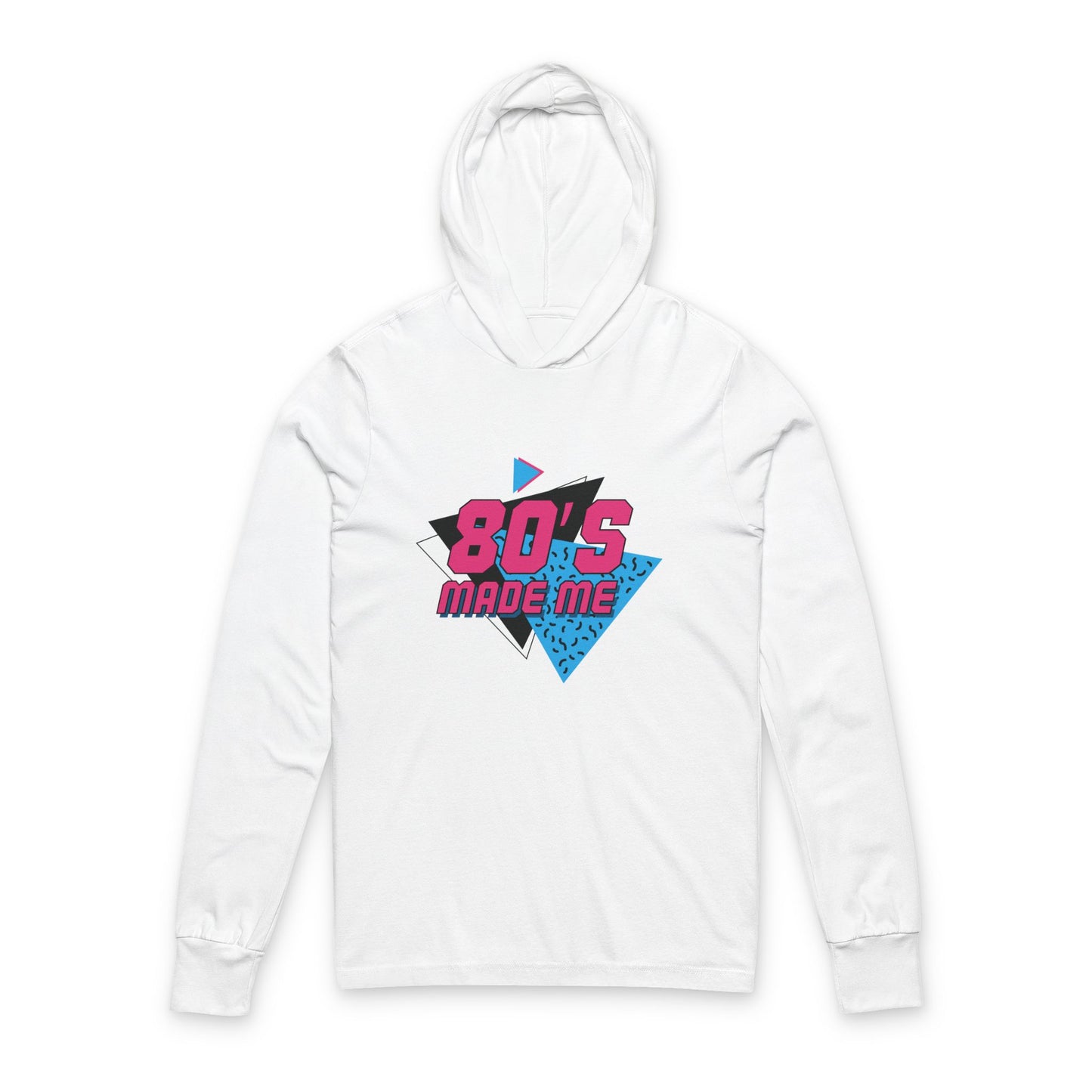 Retro 80s Unisex Hooded Long Sleeve Tee