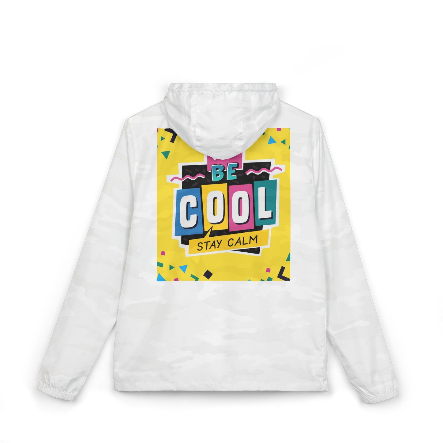 Windbreaker Jacket — 'Be Cool Stay Calm' Retro 90s Graphic
