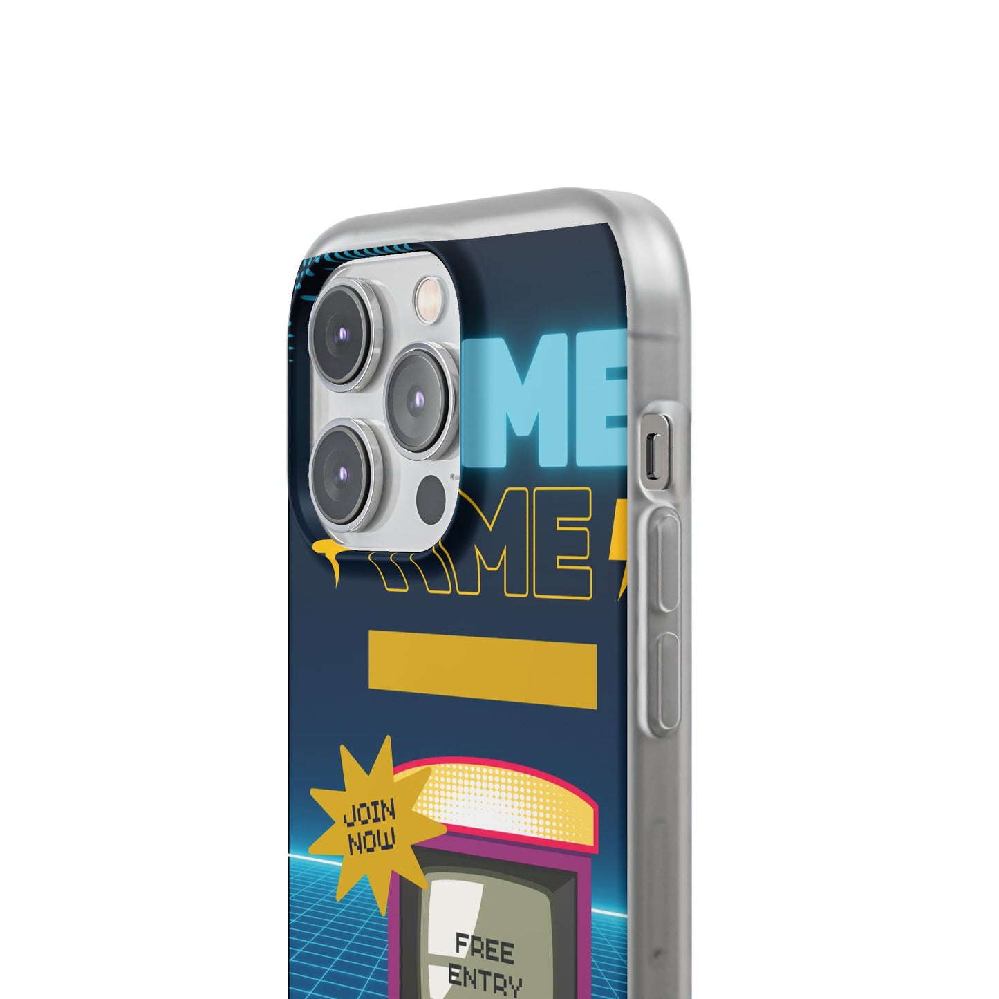 Retro Arcade Game Time Phone Case — 'Game Time' Flexi Phone Cover
