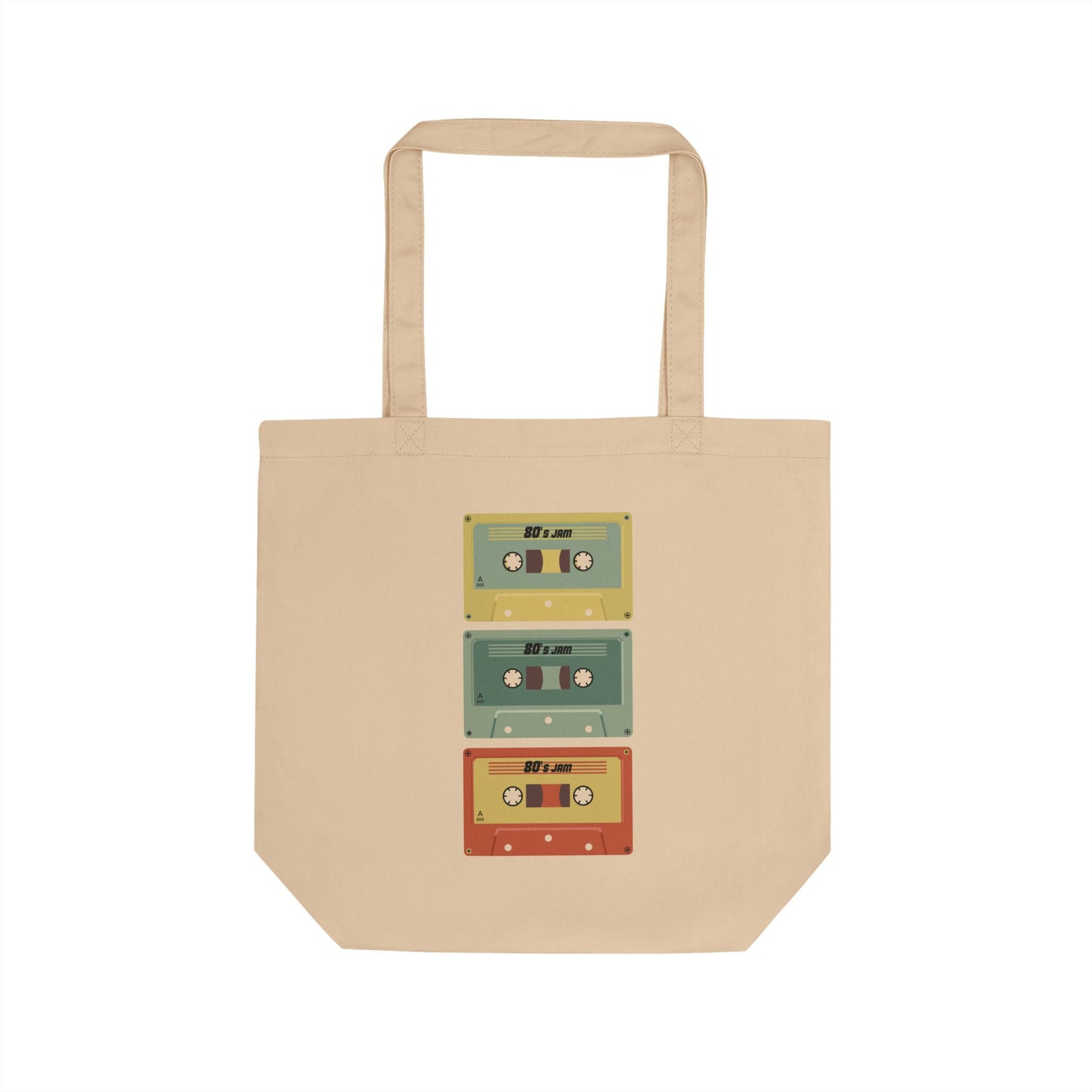 Retro Cassette Eco Tote Bag — "Kicking It Old School" Vintage Music Tote