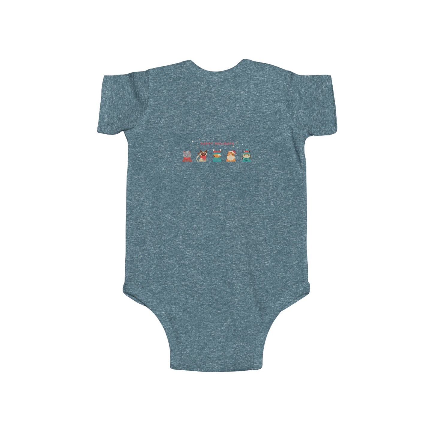 Cute Christmas Crew Infant Bodysuit — Santa, Elf & Friends Holiday Baby Onesie