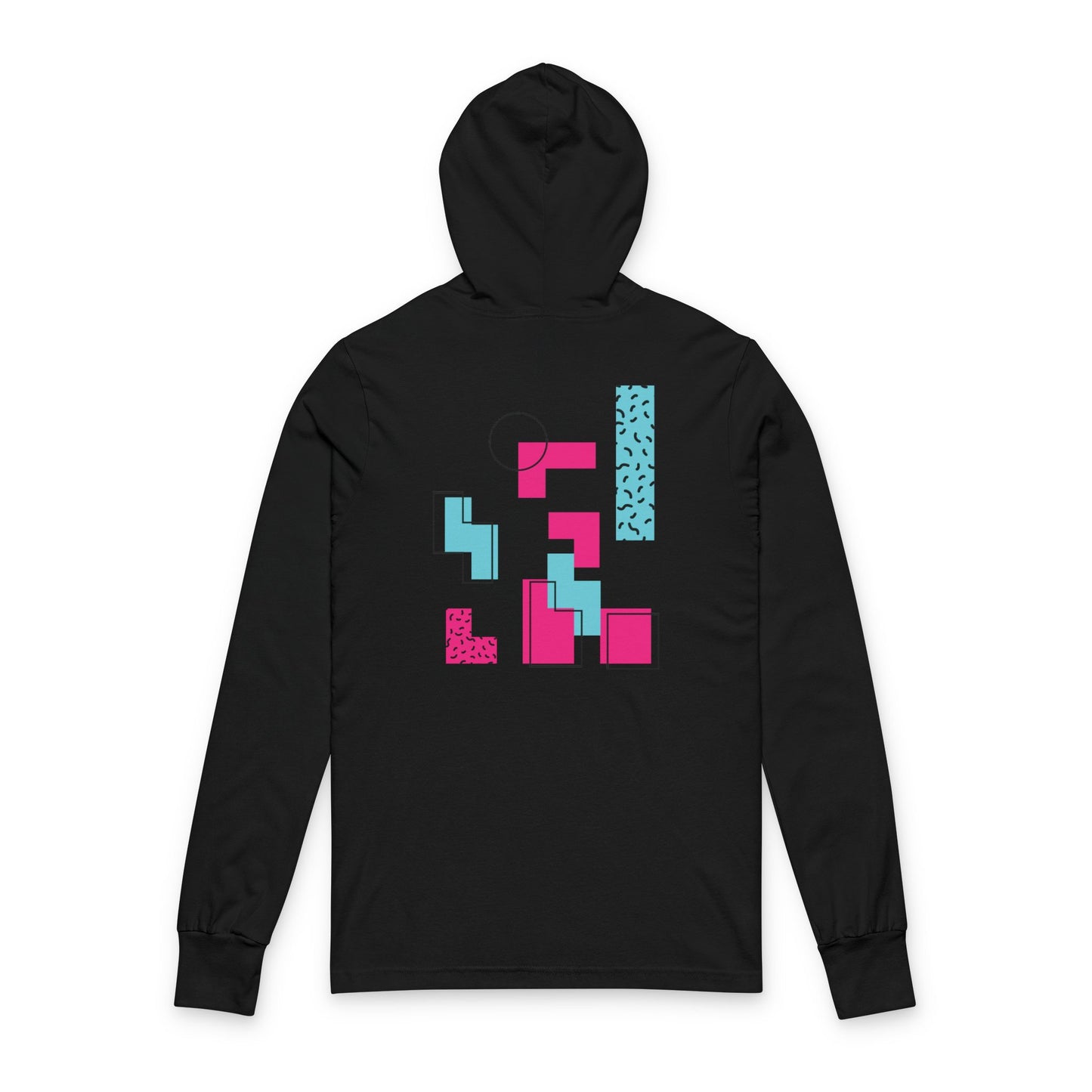 Retro 80s Unisex Hooded Long Sleeve Tee