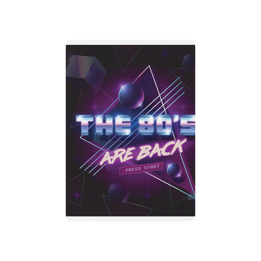 Retro 80's Poker Playing Cards - Vintage Aesthetic Game Deck