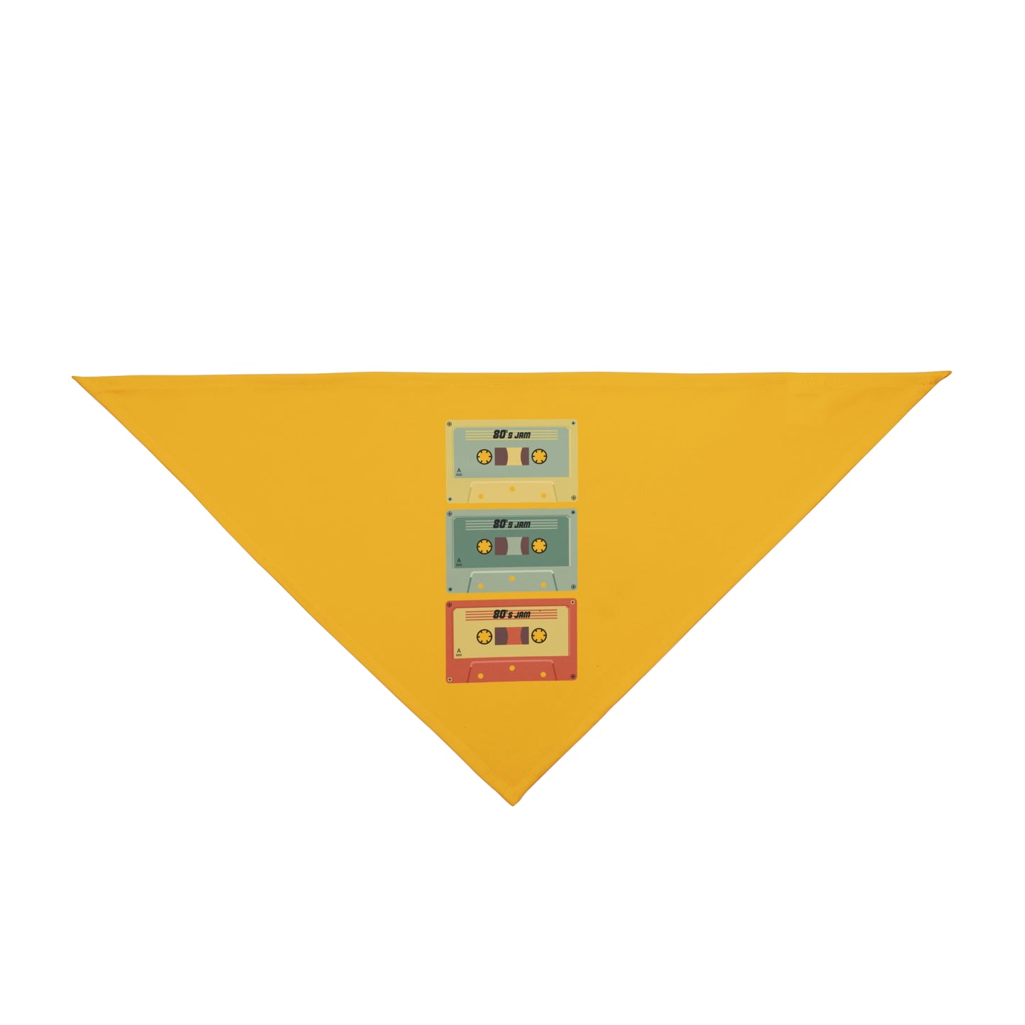 Retro Cassette Pet Bandana — Vintage 80s Music Dog & Cat Accessory