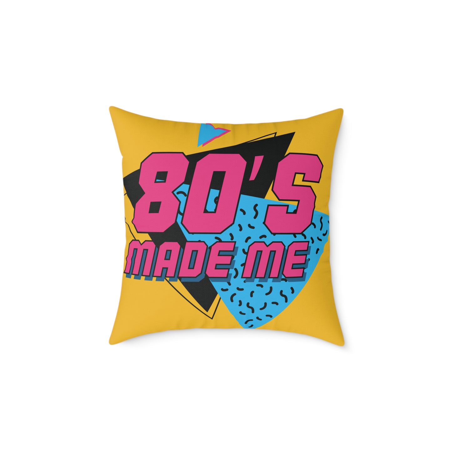 80's Retro Square Pillow - Made Me Design for Nostalgic Home Decor