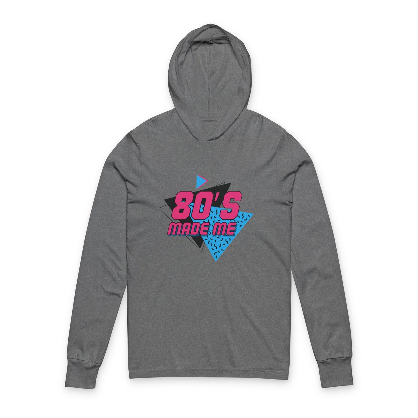 Retro 80s Unisex Hooded Long Sleeve Tee