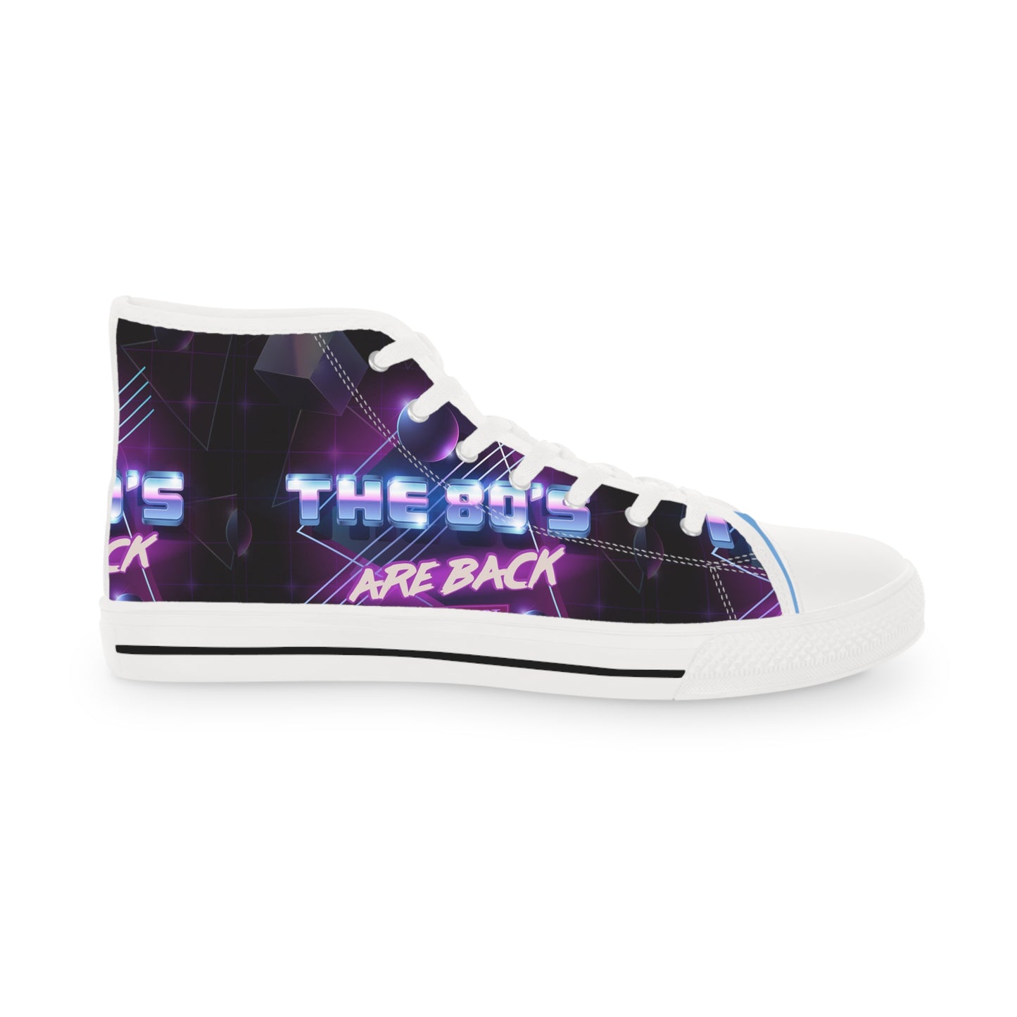 Retro Vibe High Top Sneakers - "The Boys Are Back" Design