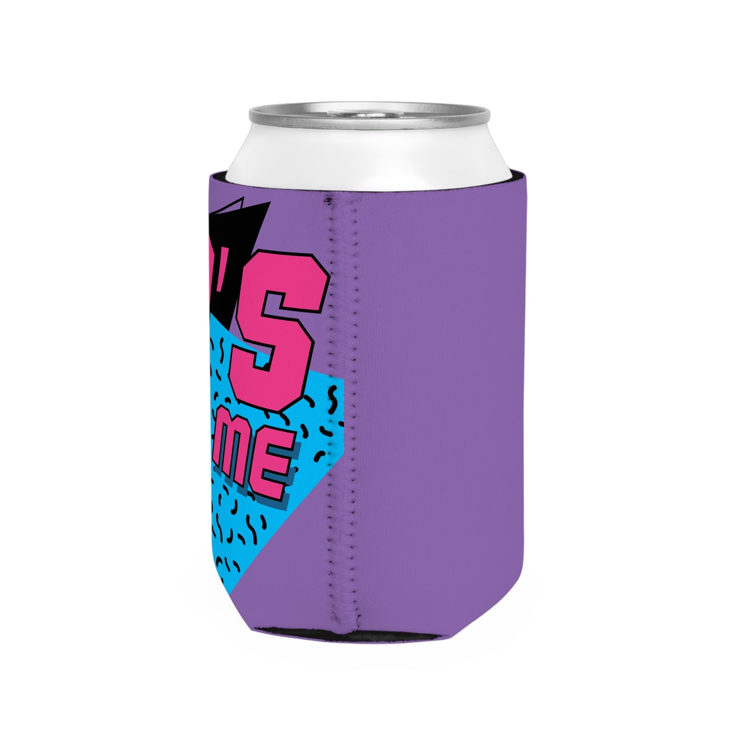 80's Made Me Can Cooler Sleeve — Retro 1980s Neon Beverage Koozie