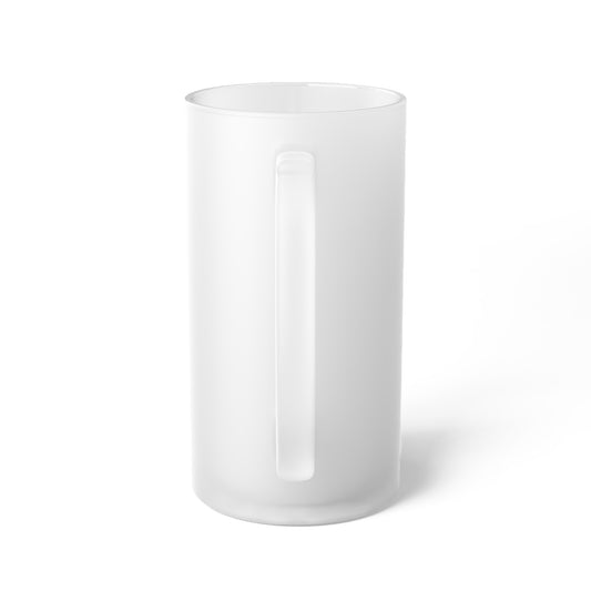 Retro 80's Frosted Glass Beer Mug - Perfect for Parties and Celebrations