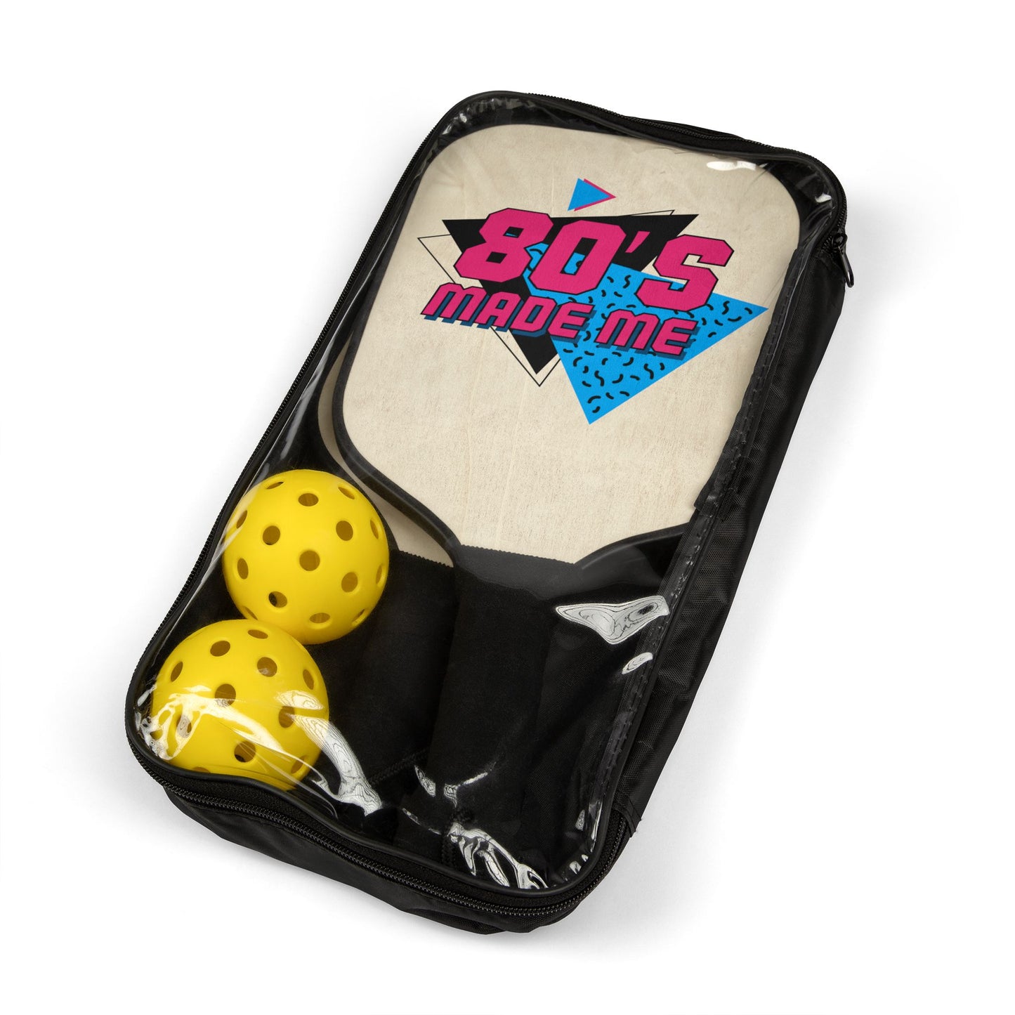 Retro Pickleball Paddle Set - 80s Made Me