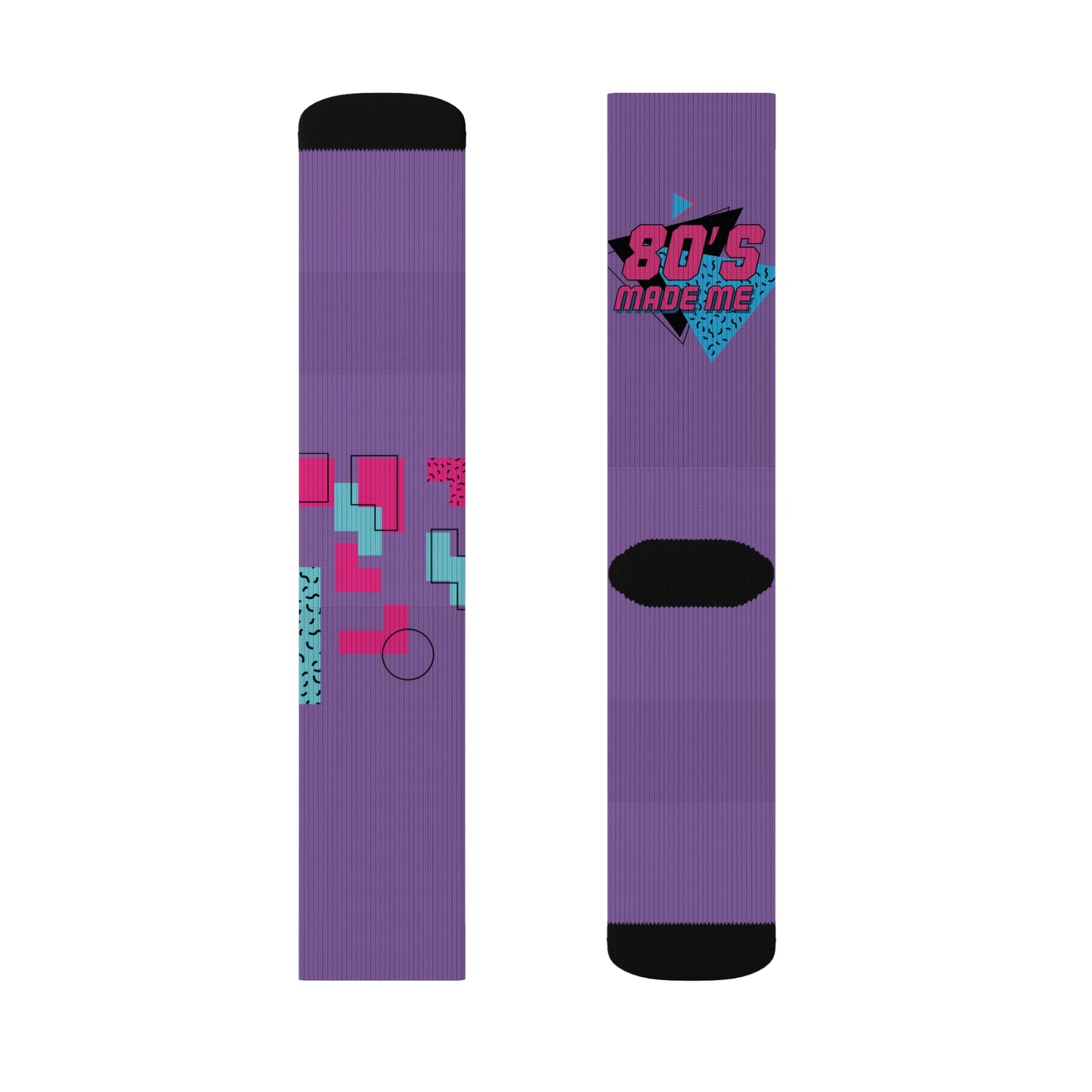 80's Retro Sublimation Socks - Fun and Funky Apparel for Nostalgic Vibes