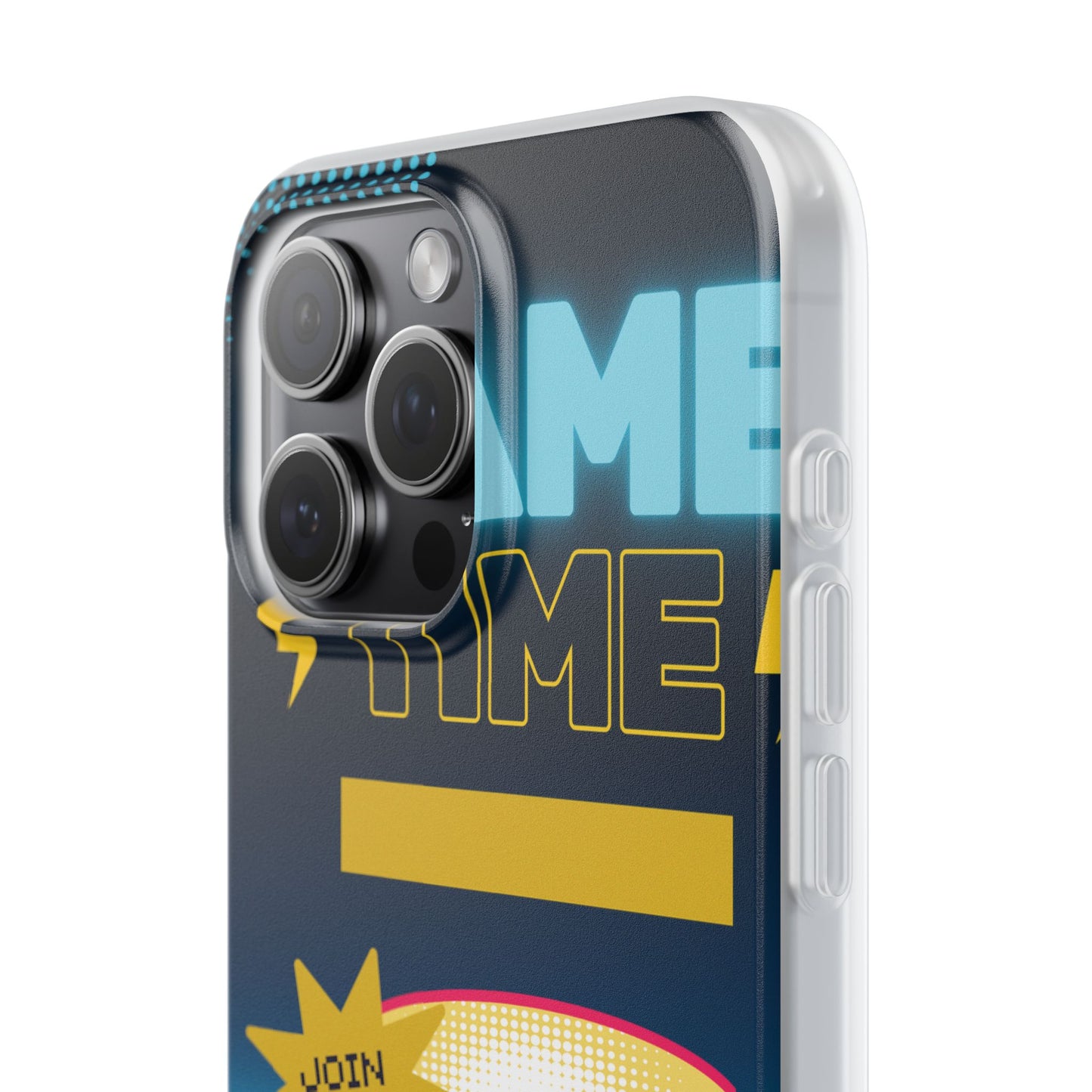 Retro Arcade Game Time Phone Case — 'Game Time' Flexi Phone Cover
