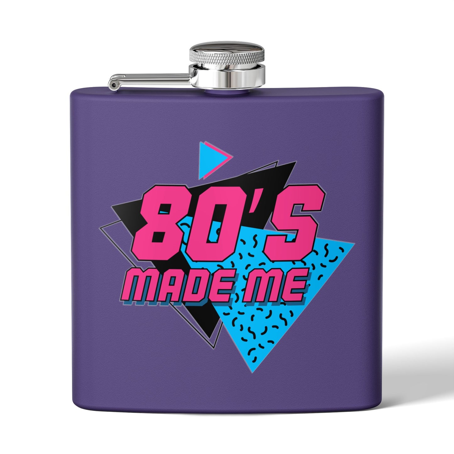 Retro 80's Flask - 6oz Stainless Steel Drinkware