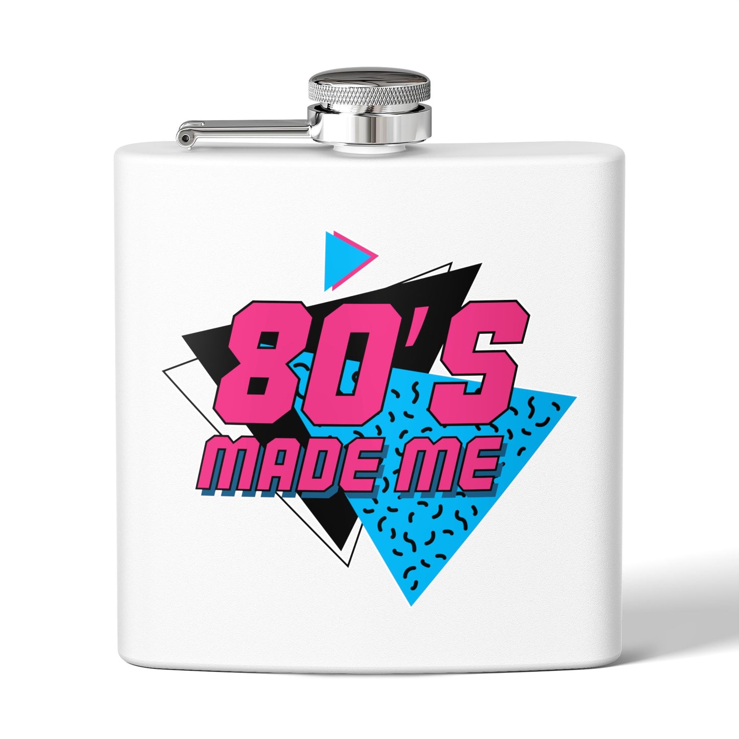 Retro 80's Flask - 6oz Stainless Steel Drinkware