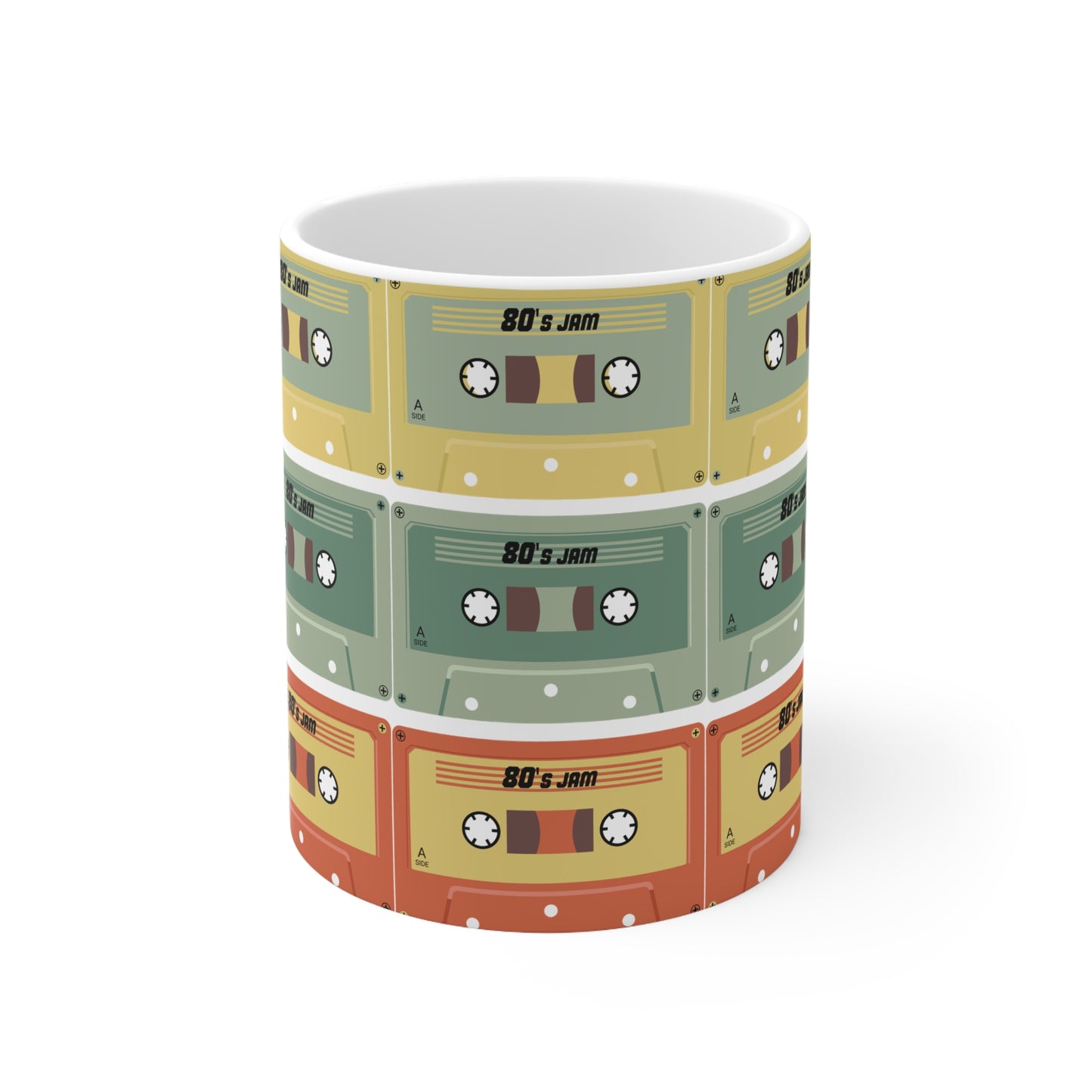 Retro Cassette Tape Coffee Mug — 11oz & 15oz Vintage 80s Music Design