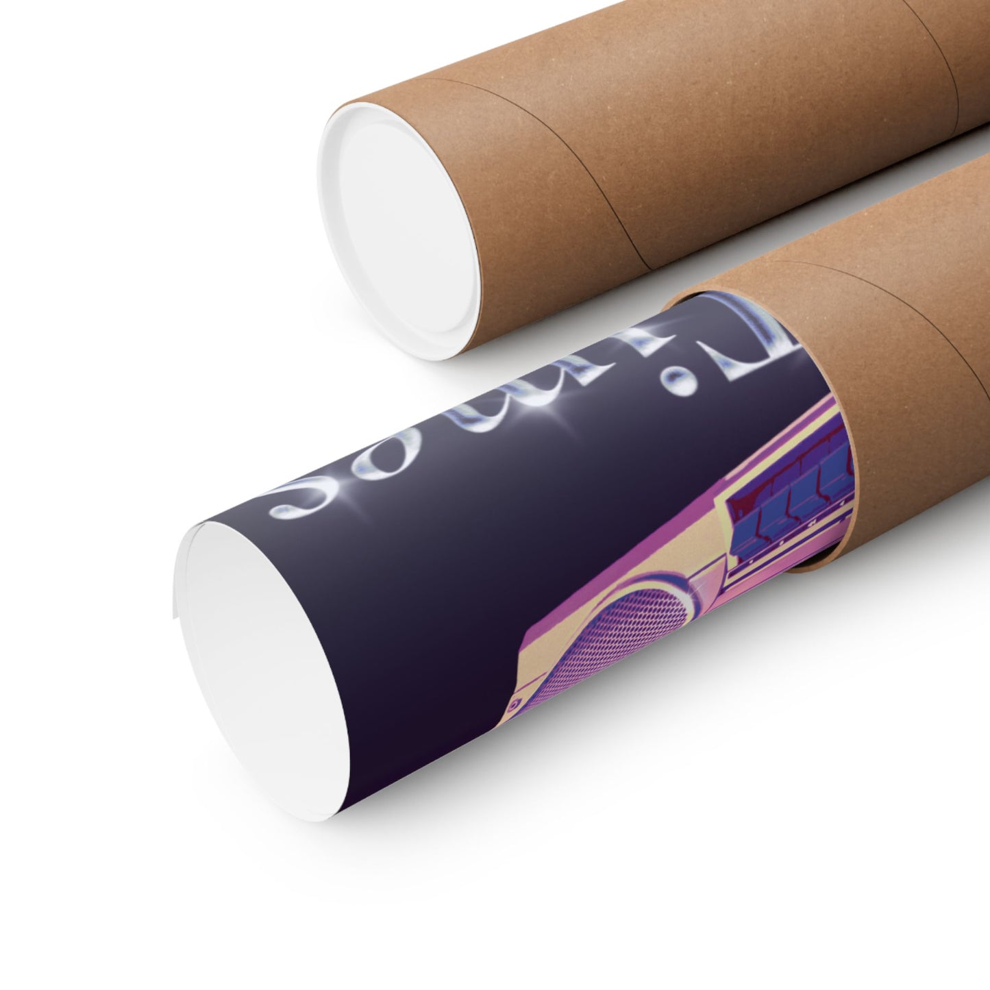 Retro Boombox 'Good Times' Matte Poster — 80s Vintage Wall Art