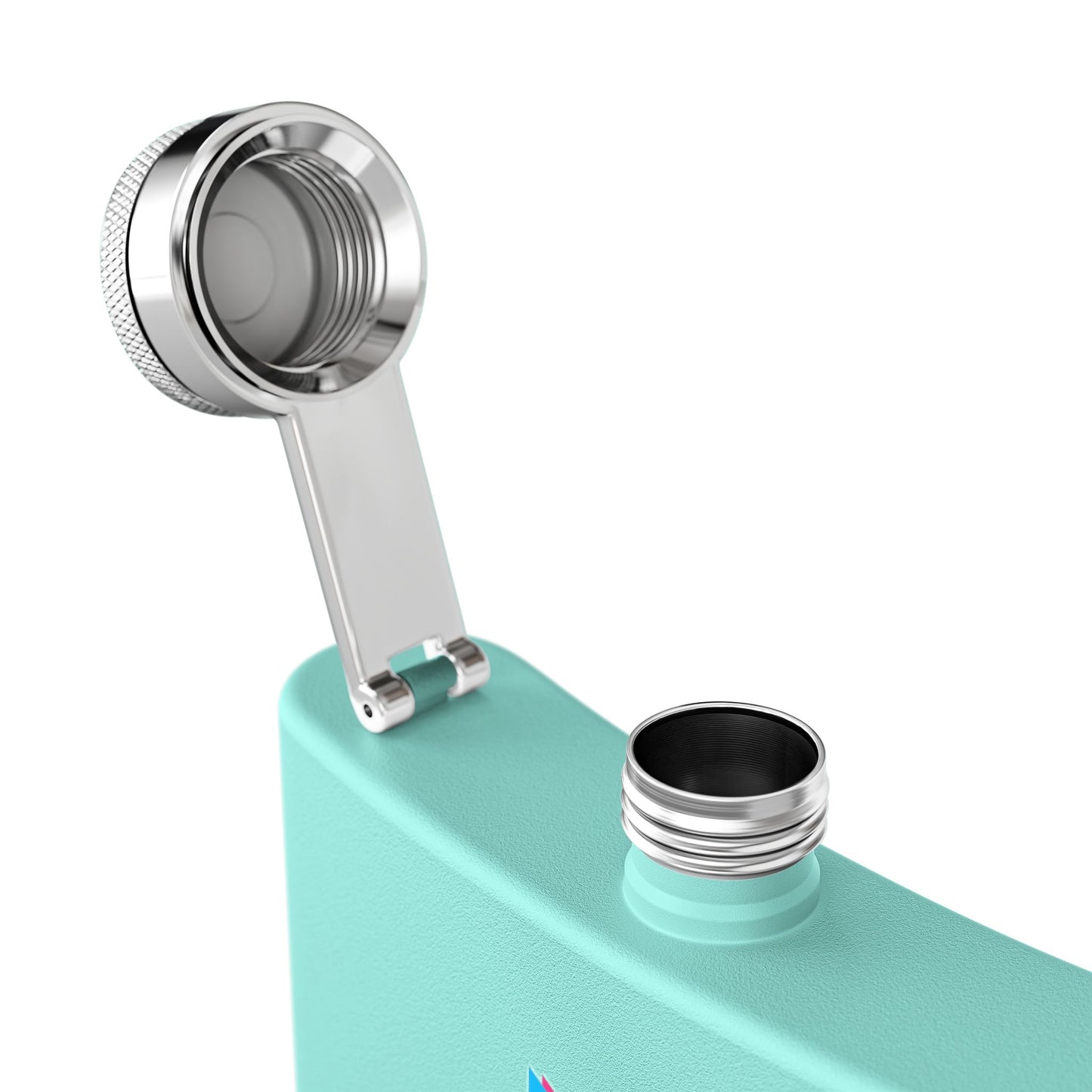 Retro 80's Flask - 6oz Stainless Steel Drinkware